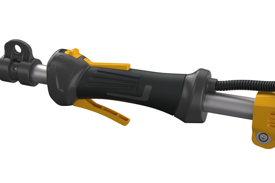 Stiga BC 730 Petrol Brushcutter - Secondary Handle with Dual Activation Triggers.