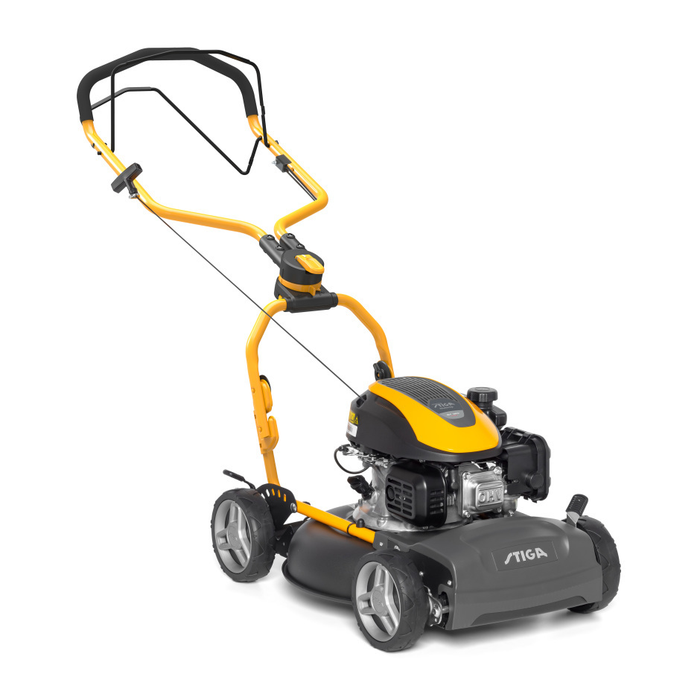 Stiga Multiclip 547 S Self-Propelled Petrol Mulching Lawnmower - Right Facing