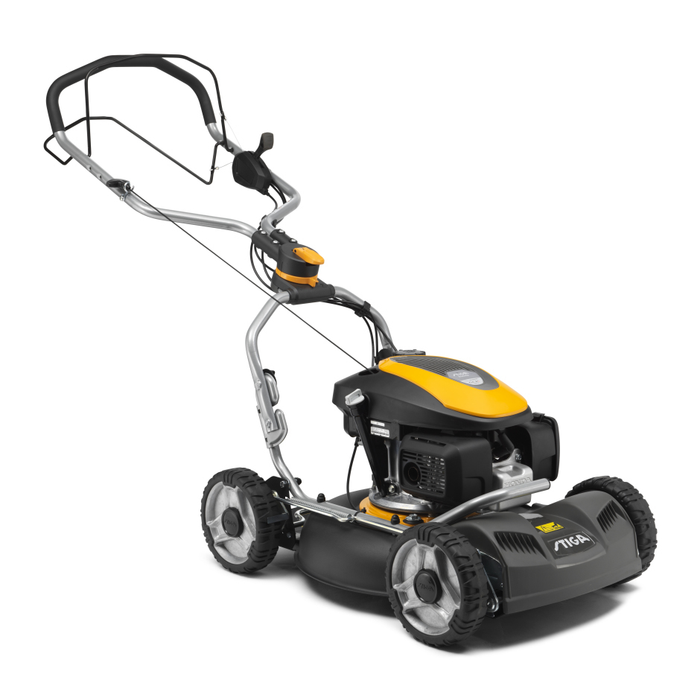 Stiga Multiclip 950 V Self-Propelled Petrol Mulching Lawnmower with Honda Engine - Right Facing