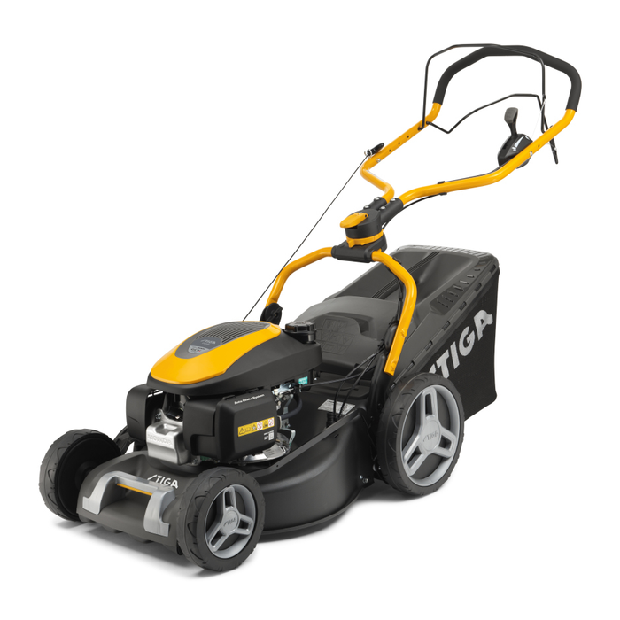 Stiga Combi 753 V 4-in-1 Self-Propelled Petrol Lawnmower - Main Image - Left Facing.