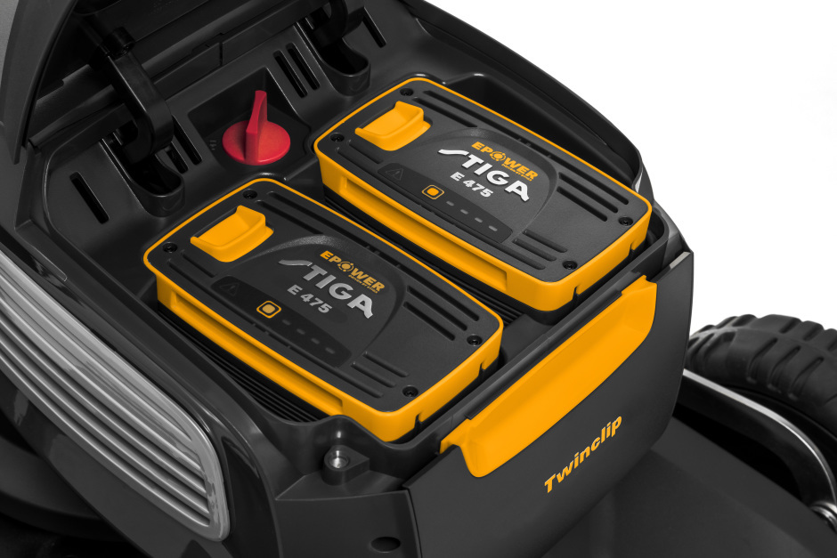 Stiga Twinclip 950e V 48v 4-in-1 Variable-Speed Cordless Lawnmower (Inc. Batteries & Charger)