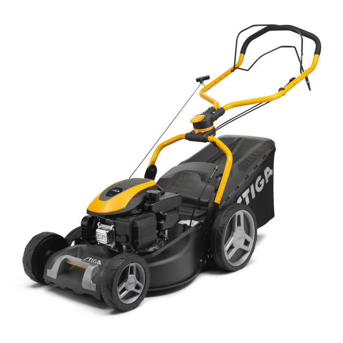 Stiga Combi 748 S 4-in-1 Self-Propelled Petrol Lawnmower - Main Image - Left Facing.