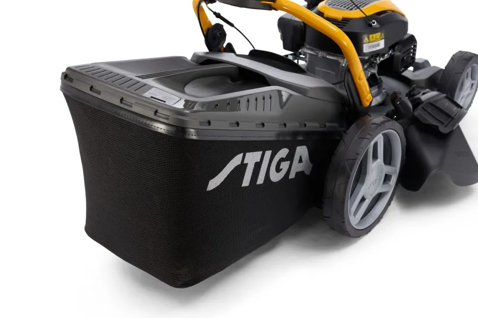 Stiga Combi 748 S - Textile Grass-Collector with Hard Plastic Top.