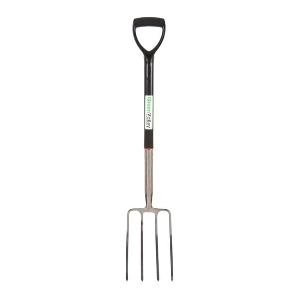 MD Green Valley Stainless Steel Garden Fork with Poly Hilt (FK0003)