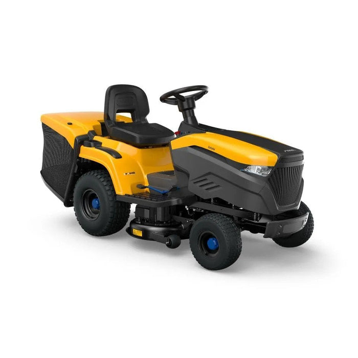Stiga Estate 798e Battery-Powered Rear-Collect Lawn Tractor with Stepless Electronic Drive - Main Image - Right Facing.