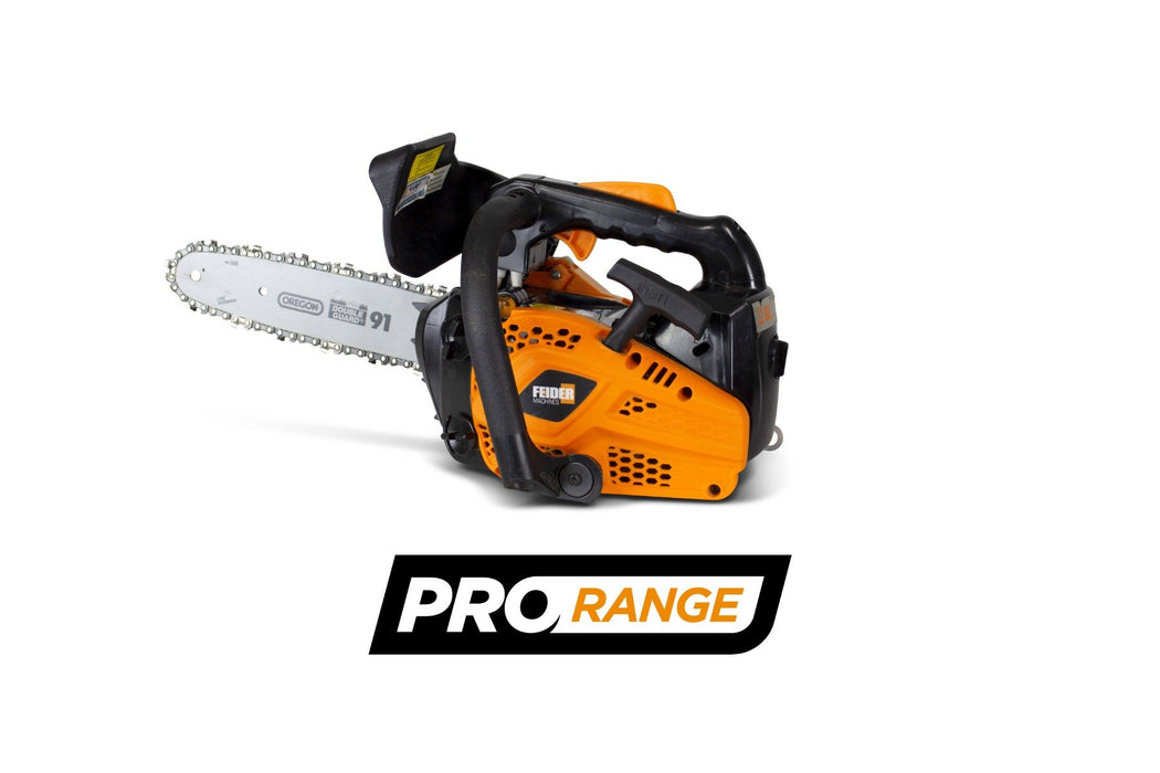 Feider PRO 25 Top-Handle Petrol Arborist's Chainsaw Kit (25cm Guide Bar)