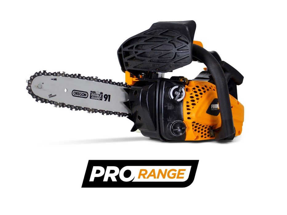 Feider PRO 25 Top-Handle Petrol Arborist's Chainsaw Kit (25cm Guide Bar)