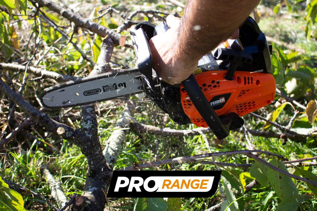 Feider PRO 25 Top-Handle Petrol Arborist's Chainsaw Kit (25cm Guide Bar)