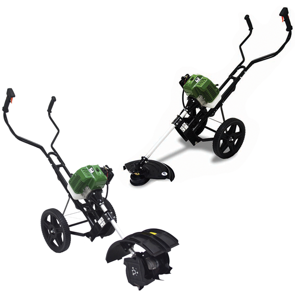 TCK Gofer 2-in-1 Petrol Mini Tiller & Wheeled Grass-Trimmer