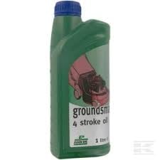 Groundsman 10W30 Oil 1 Litre Bottle - Lawn Mower and Machine Oil - Rock Oil