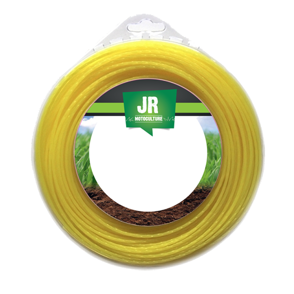 Square Nylon Trimmer-Line - Replacement Strimmer - 3.3mm x 9m - JR FNY042