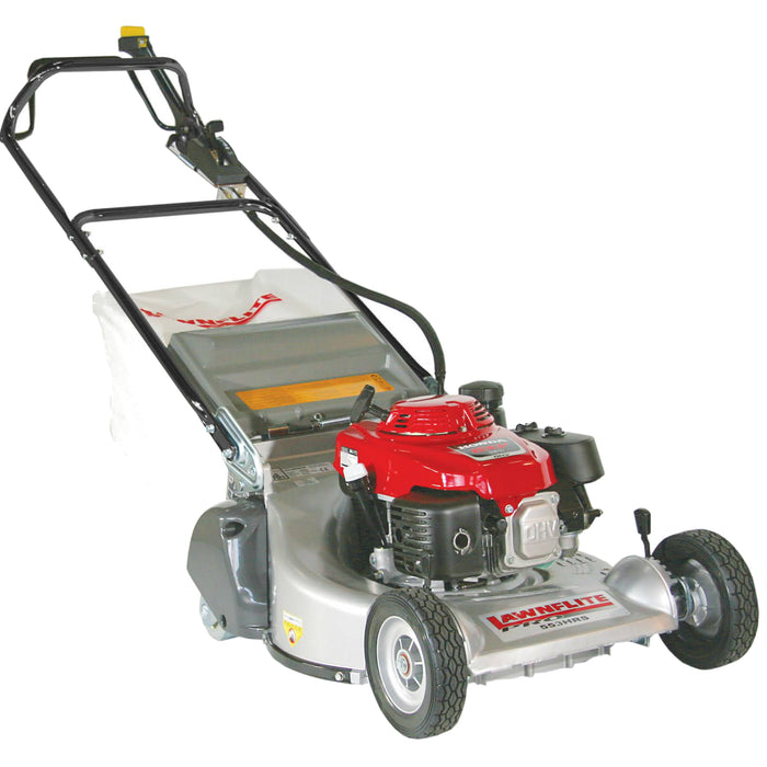 Lawnflite-Pro 553HRS Professional Shaft-Driven Petrol Rear-Roller Lawnmower with Blade-Brake Clutch & Honda Engine