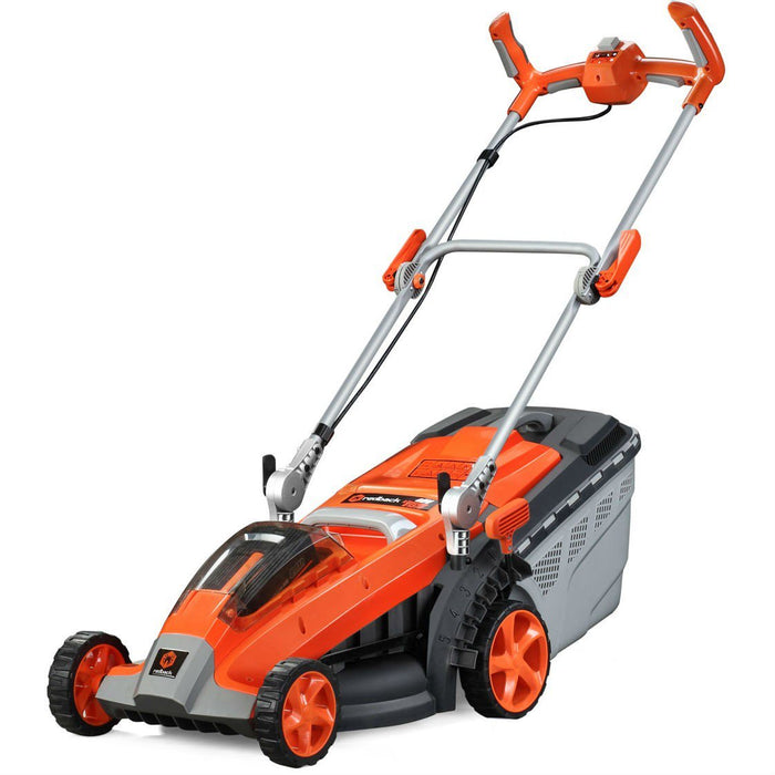 Redback 40v/37cm Hand-Propelled Cordless Lawnmower | E137C | Machine Only