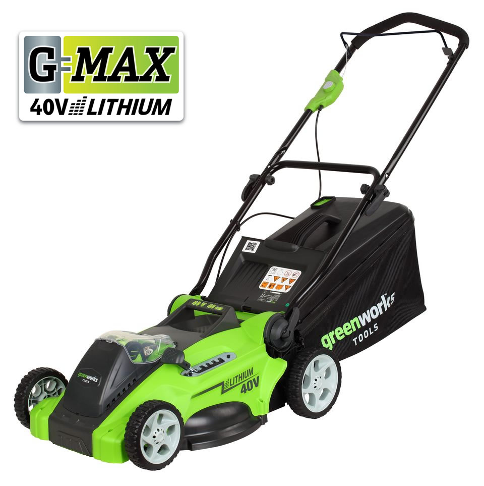 Greenworks G-MAX 40Li-40V Lithium-Ion 3-in-1 Cordless Lawn Mower (25347) (Special Offer)