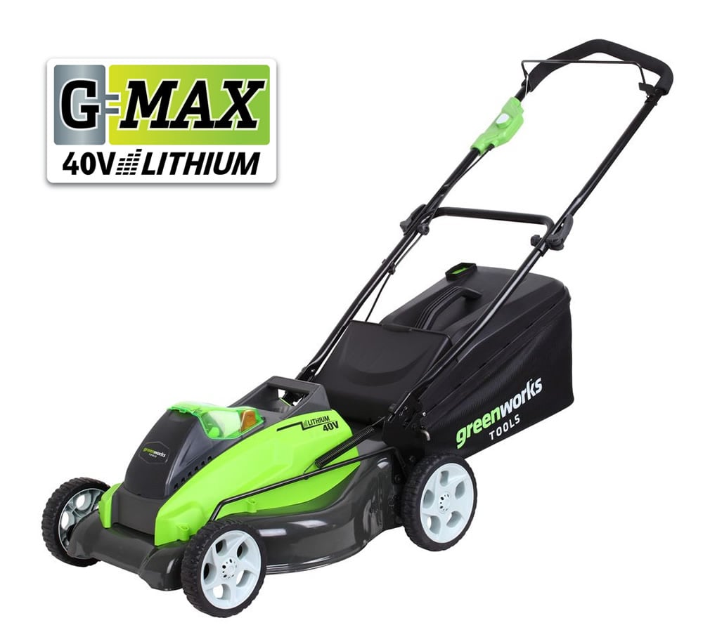 Greenworks G-MAX 45Li-40V Lithium-Ion 4-in-1 Cordless Lawnmower (GW2500107-B)