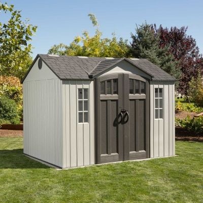 Lifetime 10x8 Heavy Duty Plastic Shed - Single Entrance NEW EDITION