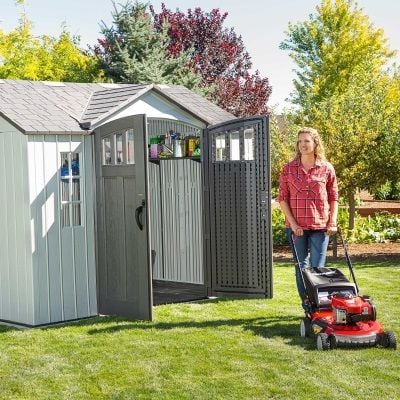 Lifetime 10x8 Heavy Duty Plastic Shed - Single Entrance NEW EDITION