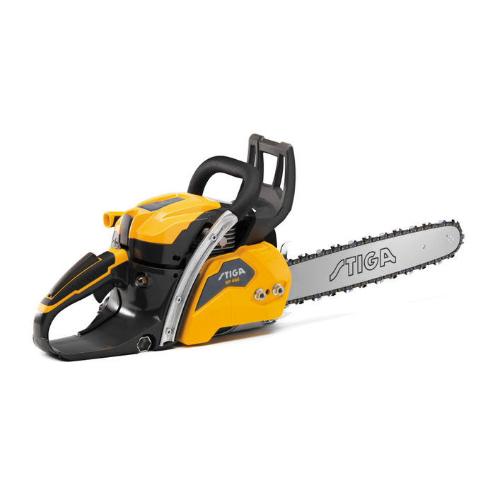 Stiga SP 466 Petrol Chainsaw - Main Image - Rear-Right View - Right Facing.