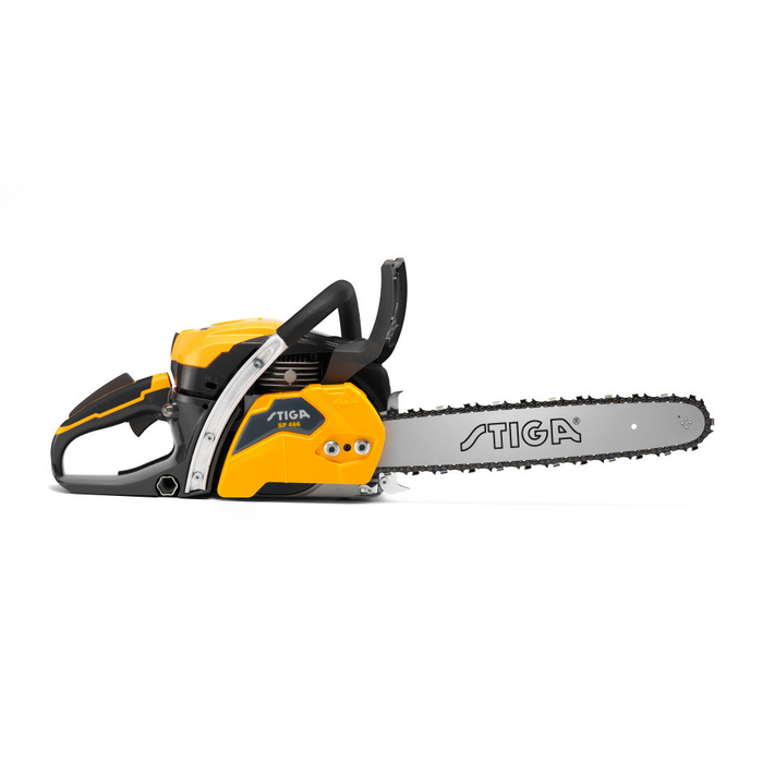 Stiga SP 466 Petrol Chainsaw - Main Image - Side View - Right Facing.