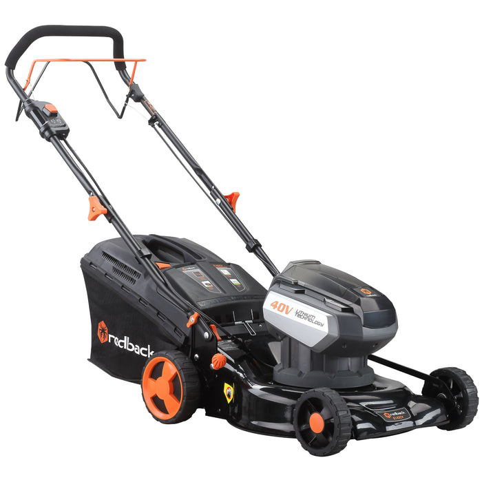 Redback E142C 40v Hand-Propelled Cordless Lawnmower (inc Battery and Charger)