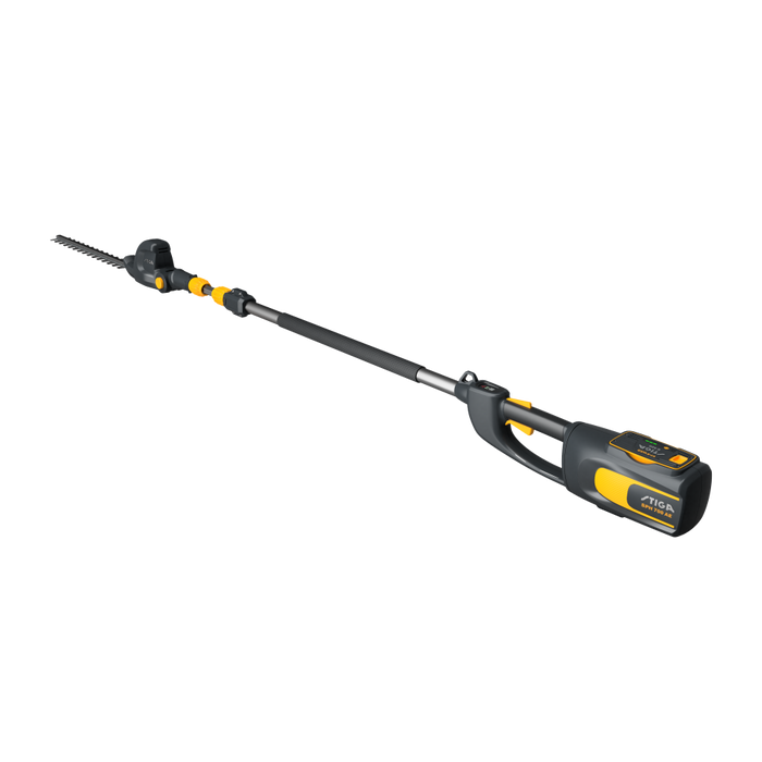 Stiga SPH 700 AE 48v Cordless Long-Reach Hedgetrimmer - Main Image - Rear-Left View - Left Facing.