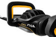 Stiga SHT 900 AE 48v Cordless Hedgetrimmer - Rear-Left View of Motor and Front Handle - Left Facing.