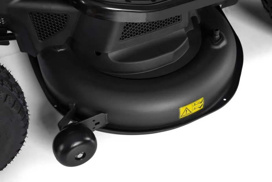 Stiga Tornado 5108 - Cutter Deck with Anti-Scalp Wheel.