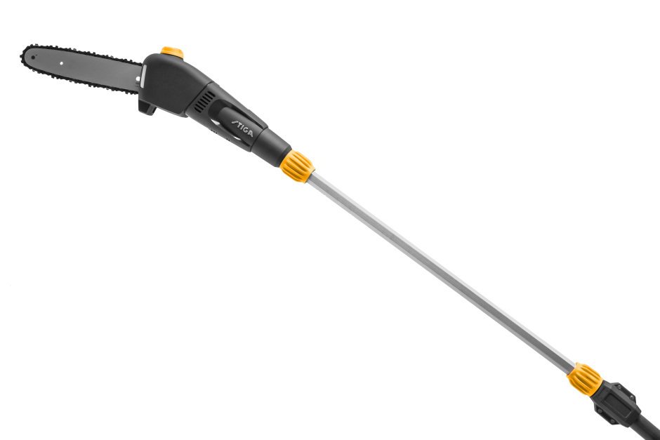 Stiga PS 700e 48v Cordless Pole-Pruner - Shaft and 25cm Chainsaw Head.
