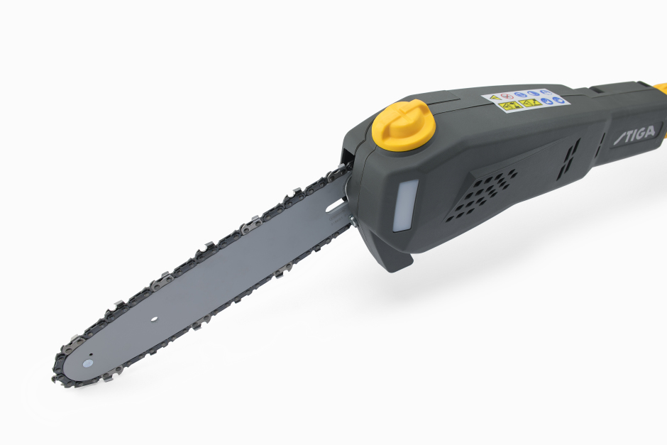Stiga MT 500e 48v Cordless Multi-Tool - Pruner Attachment - Left Facing.
