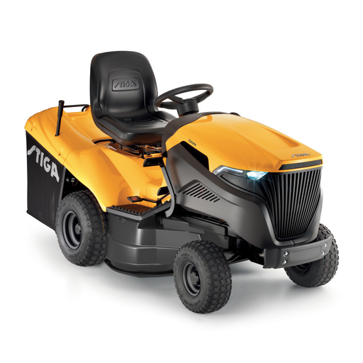 Stiga Estate 792 W Rear-Collect V-Twin Garden Tractor with Hydrostatic Drive - Main Image - Right Facing.
