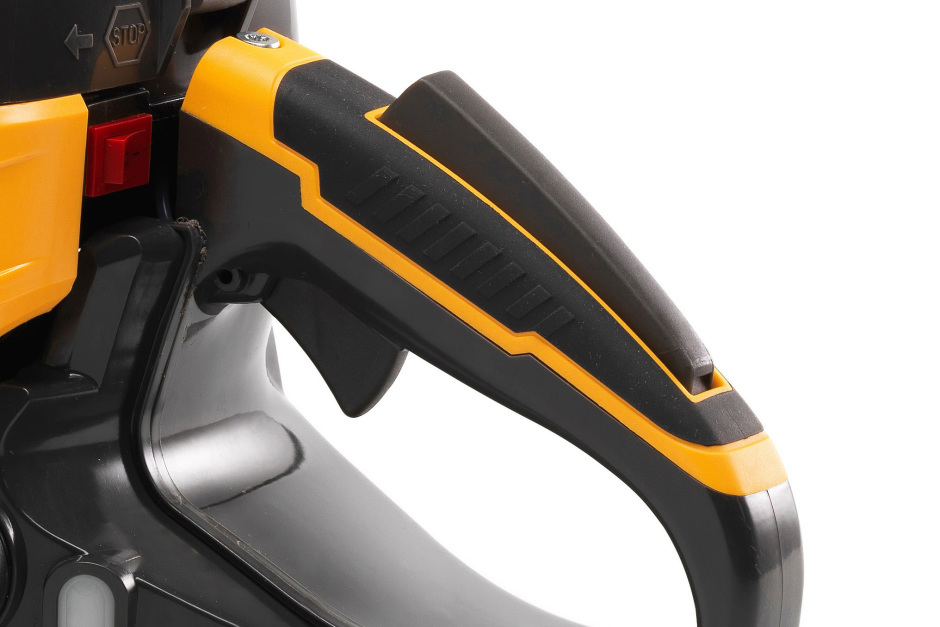 Stiga CS 545 Petrol Chainsaw - Rear Handle with Dual Activation-Triggers.
