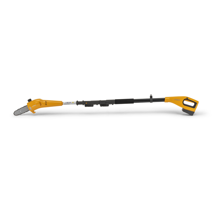 Stiga MT 100e KIT 20v Cordless Multi-Tool - Main Image - Side View with Pruner Attachment Fitted - Left Facing.