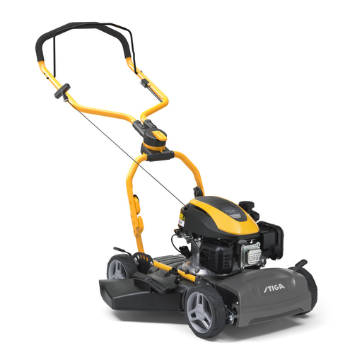 Stiga Multiclip 547 D Hand-Propelled Petrol Mulching Lawnmower with Side-Discharge - Right Facing