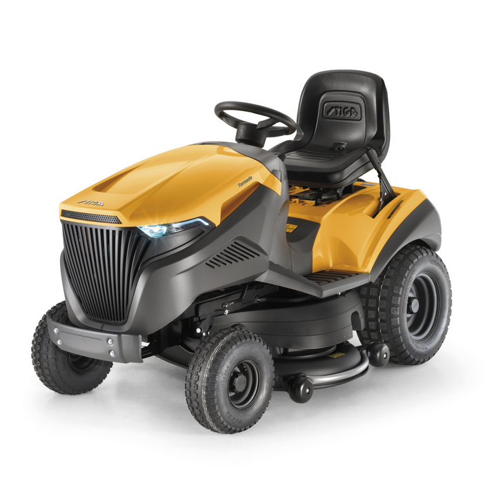 Stiga Tornado 7108 W Side-Discharge V-Twin Garden Tractor with Hydrostatic Drive - Main Image - Left Facing.