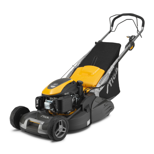 Stiga Twinclip 955 VR Variable-Speed Petrol Rear-Roller Lawnmower - Main Image - Left Facing.