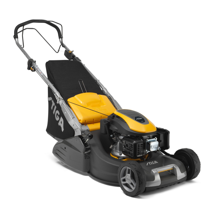 Stiga Twinclip 955 VR Variable-Speed Petrol Rear-Roller Lawnmower - Main Image - Right Facing.