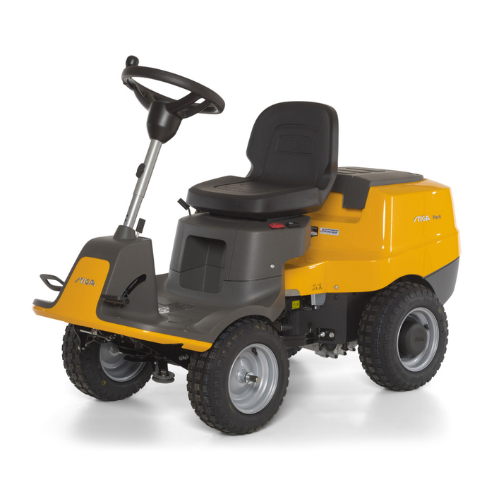 Stiga Park 300 Front-Cut Ride-On Lawnmower - Main Image - Left Facing without Cutter Deck.