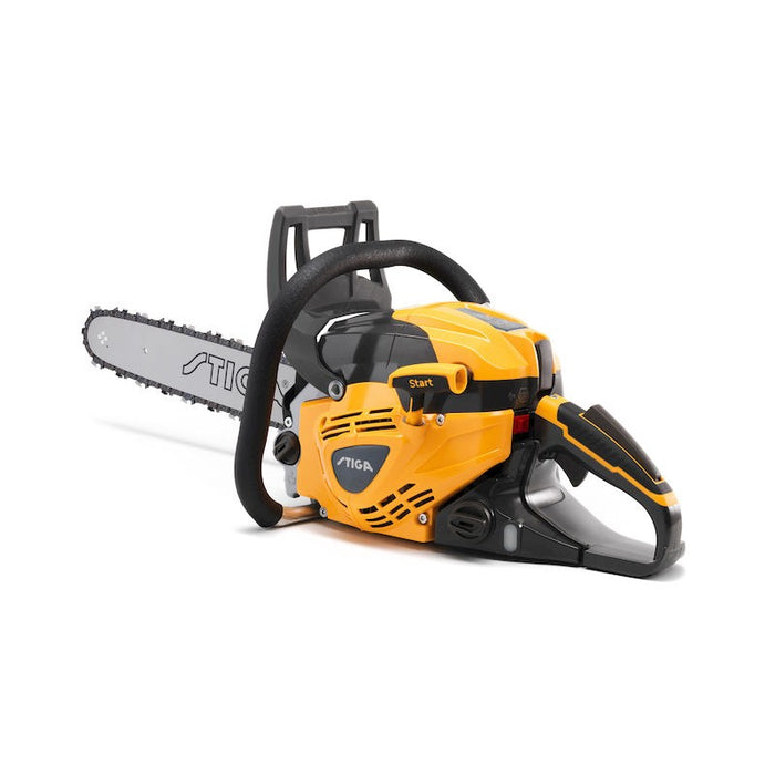 Stiga CS 750 Petrol Chainsaw - Main Image - Rear-Left View - Left Facing.