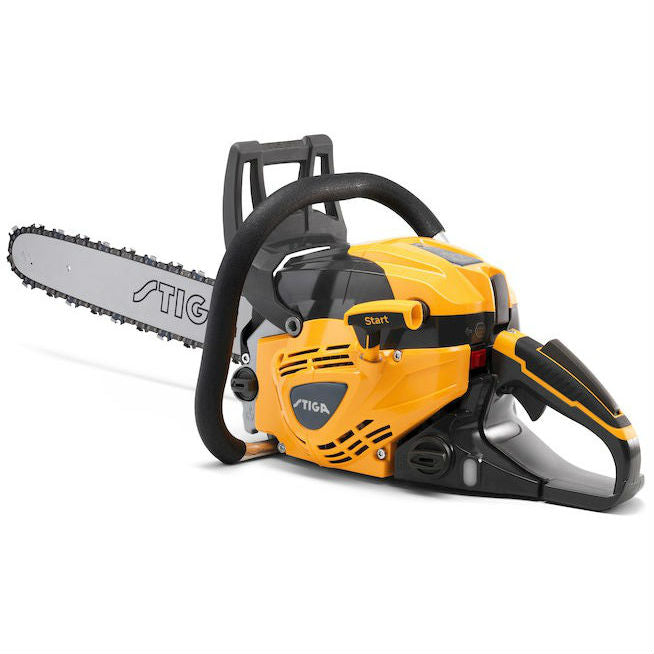 Stiga CS 755 Petrol Chainsaw - Main Image - Rear-Left View - Left Facing.