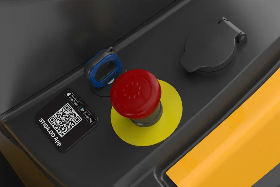 Stiga Tornado 7108e - Stiga.Go App QR Code and Activation Key.