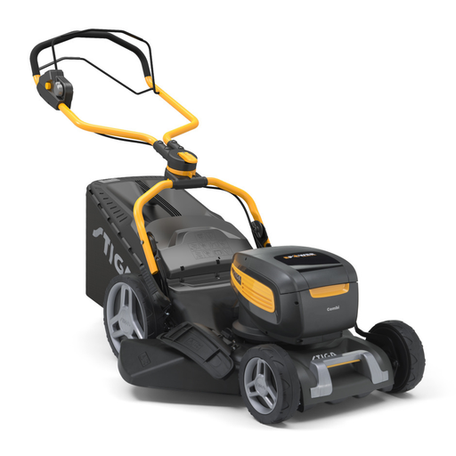 Stiga Combi 748e V 48v 4-in-1 Variable-Speed Cordless Lawnmower - Main Image - Right Facing