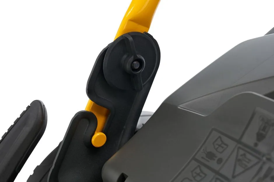 Stiga Combi 753 V - Fulcrum Handlebar Folding Mechanism.