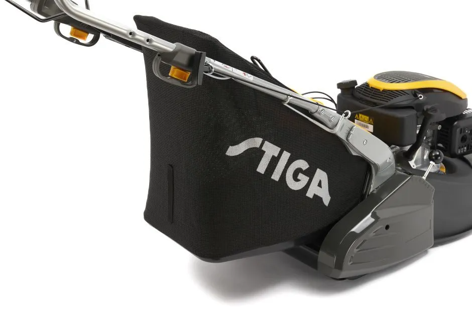 Stiga Twinclip 950 VR - Textile Grass-Collector with Stiga Logo.