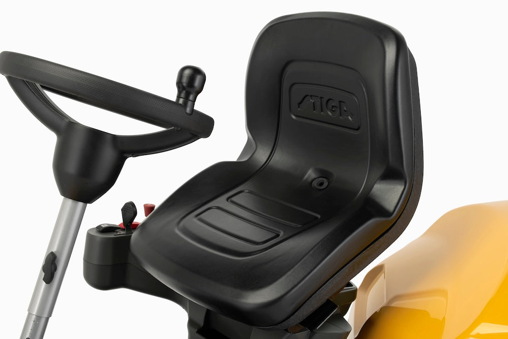 Stiga Park 500 W V-Twin Front-Cut Ride-On Lawnmower Including Combi 100 Q Plus Deck