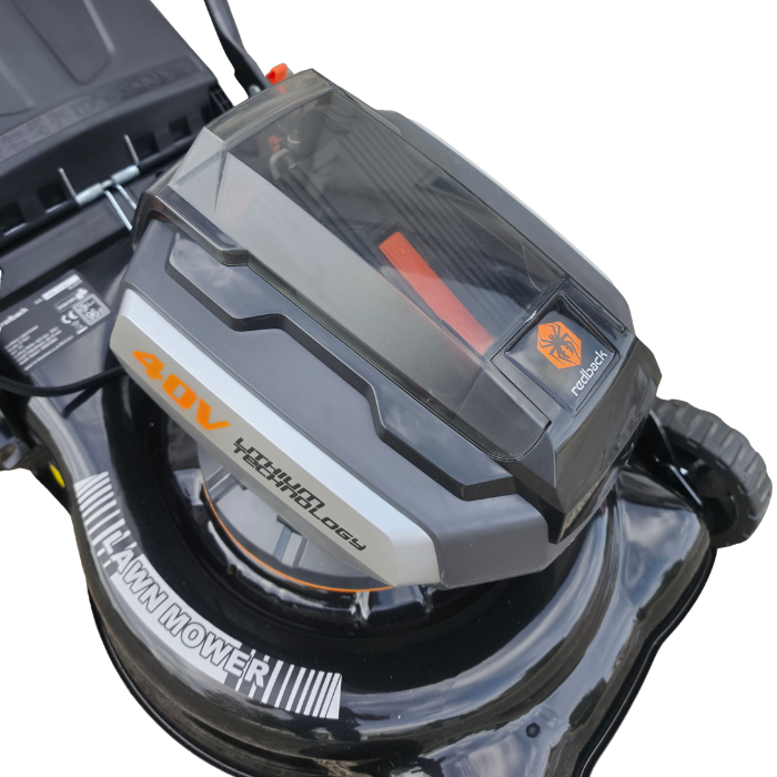 Redback E142C 40v Hand-Propelled Cordless Lawnmower (inc Battery and Charger)