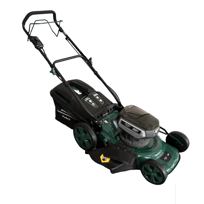 Spectrum SBS460CLM 46cm Self-Propelled Cordless Lawn Mower — Complete Kit (2× 4.0Ah Battery + Charger)