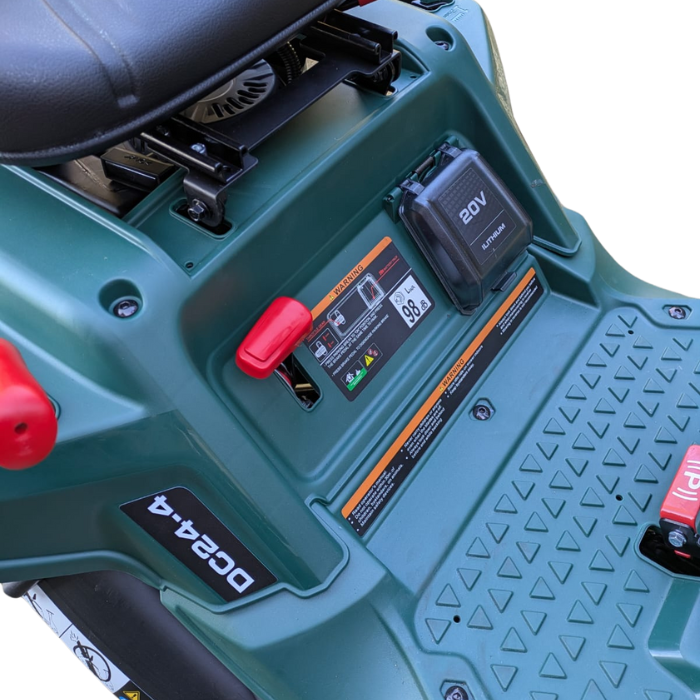 Spectrum DC24-4 Ultra-Compact Rear-Collect/Side-Discharge Ride-On Mower with Manual Drive