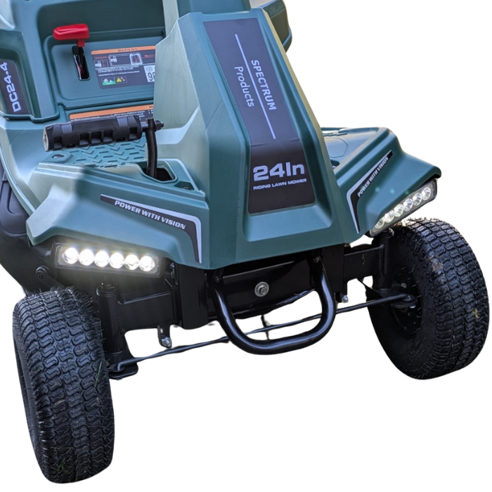 Spectrum DC24-4 Ultra-Compact Rear-Collect/Side-Discharge Ride-On Mower with Manual Drive