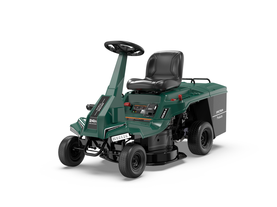 Spectrum DC24-4 Ultra-Compact Rear-Collect/Side-Discharge Ride-On Mower with Manual Drive