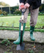 WS Carbon Steel Digging Fork In Action